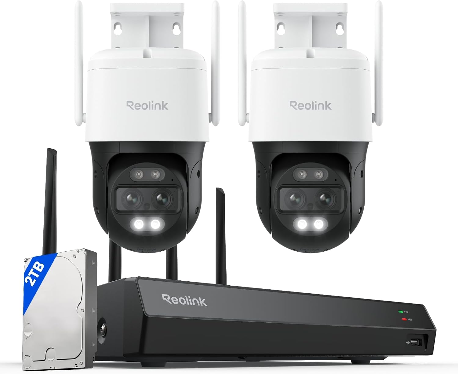 Reolink RLN12W + 2x TrackMix WiFi Bild 1 Reolink RLN12W Set mit zwei TrackMix WiFi PTZ-Kameras und NVR