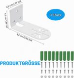 Azonelife L-förmige Halterung für Überwachungskameras, 3 Stück, Metall