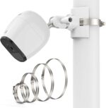 HOLACA Masthalterung für Eufy- und Arlo-Kameras, Metall, Weiss, 1 Stück