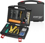 Das ZOERAX Set enthält Crimper, Stanzwerkzeug, Abisolierer und einen Kabeltester im Koffer.