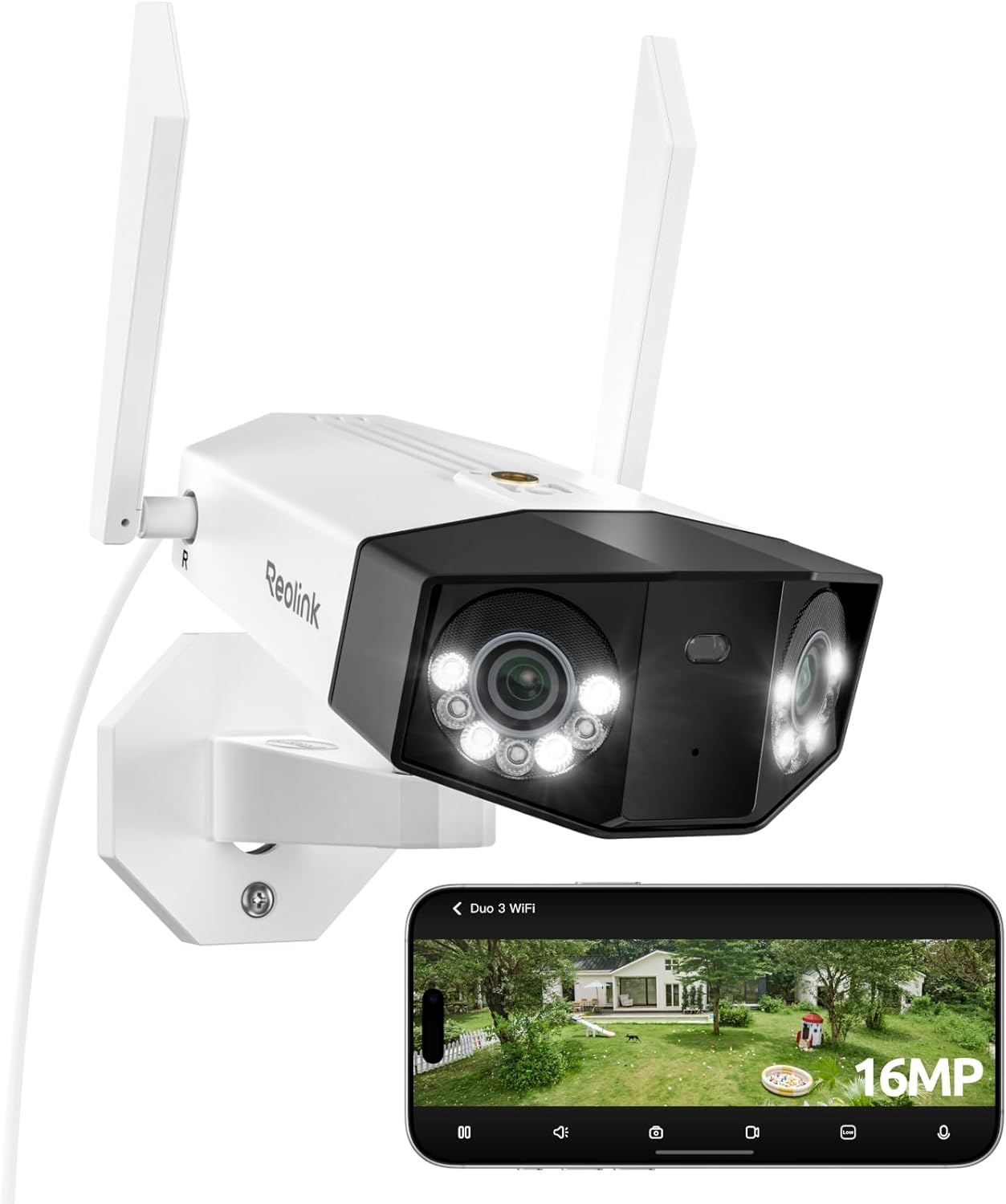 Reolink Duo 3 WiFi Bild 1 Reolink Duo 3 WiFi Dual-Objektiv Überwachungskamera mit 16 MP Aussen