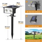 btfarm Solarlampe mit Bewegungsmelder für Aussen