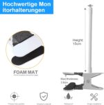 Akoemxeeo Klemmhalterung für Tapo C425 und EufyCam, Metall, Weiss, 2 Stück