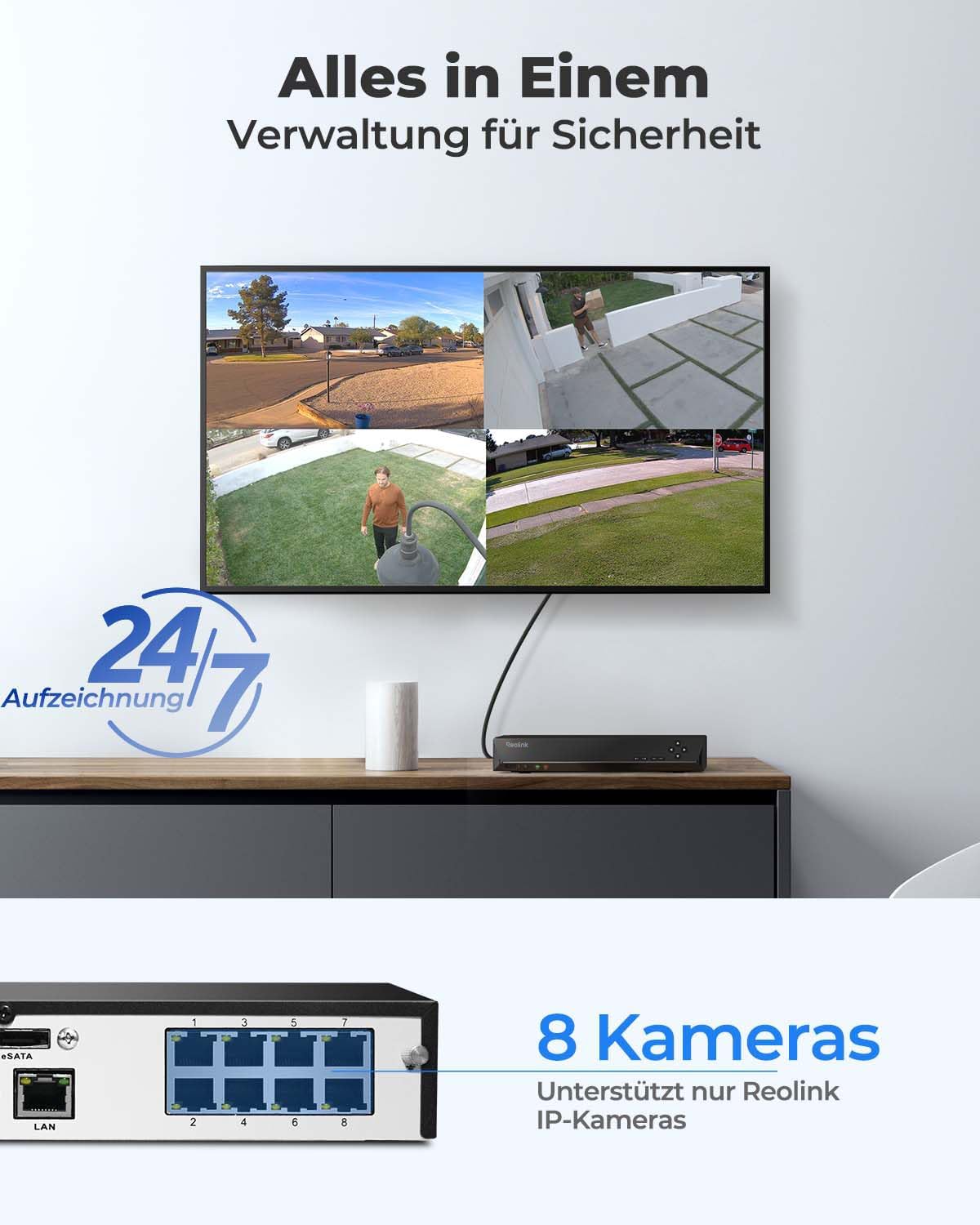 Reolink RLN8-410 Bild 1 Reolink RLN8-410 PoE NVR Produktfoto