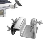 WiTi Dachrinnenhalterung für Solarpanel und Kameras, Edelstahl, verstellbar