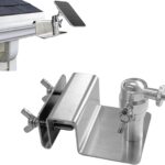 WiTi Dachrinnenhalterung für Solarpanel und Kameras, Edelstahl, verstellbar