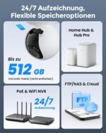 Reolink E1 Outdoor PTZ-Überwachungskamera Aussen in Weiss