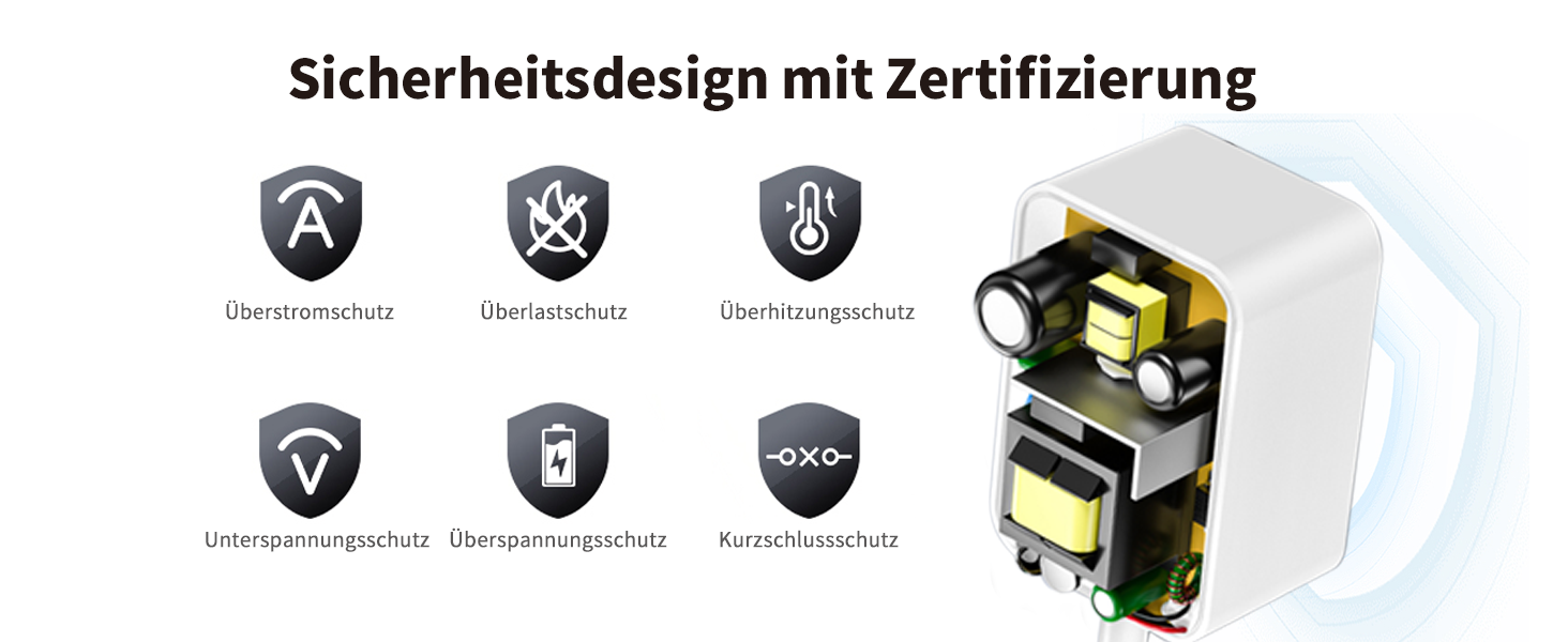 Lonnky 12 V 1 A Netzadapter mit 3 m Kabel weiss – Detail 2