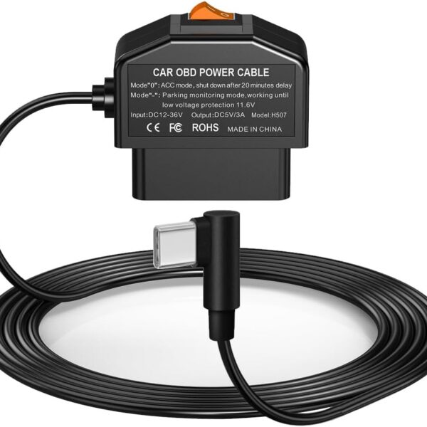 Gebildet OBD Hardwire Kit für Dashcam mit USB-Stecker