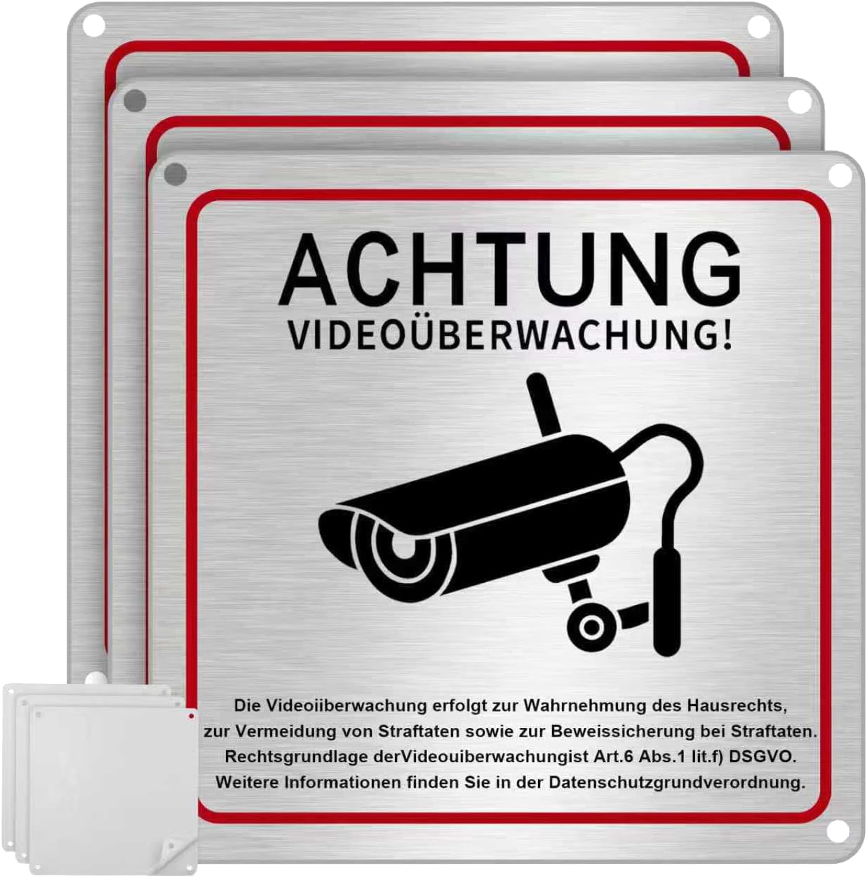 UXOIEPIO SPJKBZ Bild 1 UXOIEPIO Warnschild Videoüberwachung 15 x 15 cm