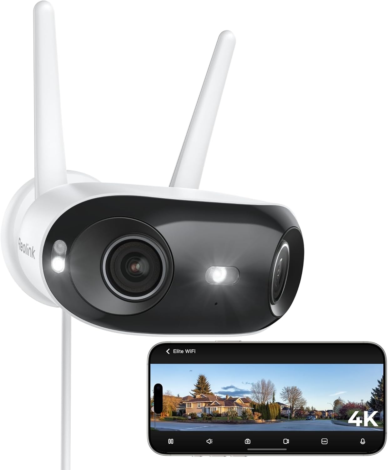 Reolink Reolink Elite WiFi Bild 1 Reolink Elite WiFi 4K Überwachungskamera mit 180° Panoramablick
