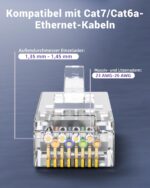 VCE CAT 7 RJ45-Stecker geschirmt, vergoldet