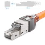 deleyCON RJ45 Netzwerkstecker CAT 6a LSA geschirmt