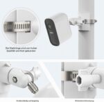 HOLACA Masthalterung für Eufy- und Arlo-Kameras, Metall, Weiss, 1 Stück