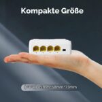 Binardat PoE-Extender 4 Port Gigabit, 1 In / 3 Out, 802.3af/at