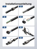 UGREEN CAT 7 RJ45 Stecker werkzeuglos, 4 Stück