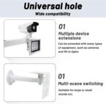 Bakiauli Universal Masthalterung für Überwachungskamera, L-Form, Metall