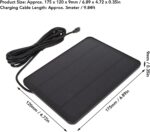 ciciglow 4 W Solarpanel für Überwachungskamera, Schwarz oder