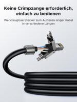 UGREEN CAT 7 RJ45 Stecker werkzeuglos, 4 Stück
