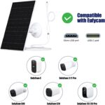 7-W-Solarpanel für Eufy-Kameras mit USB-C-Kabel