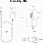 Tonton 12V 3A Universal-Netzteil mit DC-Steckern