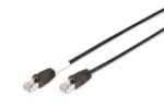 DIGITUS Outdoor Netzwerkkabel Cat 6 schwarz mit Rasthebelschutz