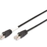 DIGITUS Outdoor Netzwerkkabel Cat 6 schwarz mit Rasthebelschutz
