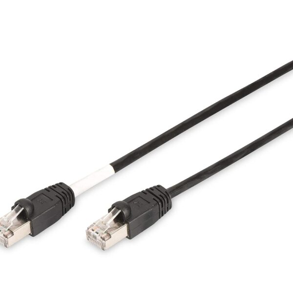 DIGITUS Outdoor Netzwerkkabel Cat 6 schwarz mit Rasthebelschutz
