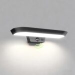 auralab Solarlampe für Aussen mit Bewegungsmelder, oval
