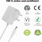 Lonnky 12 V 1 A Netzadapter 3 m weiss
