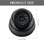 BUYGOO Kamera-Attrappe 2 Stück mit blinkender LED
