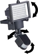 Luminea Solar-LED-Wandfluter mit PIR-Sensor