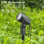 MEIKEE Solar Gartenstrahler mit Fernbedienung IP66, 3 oder 6 Stück