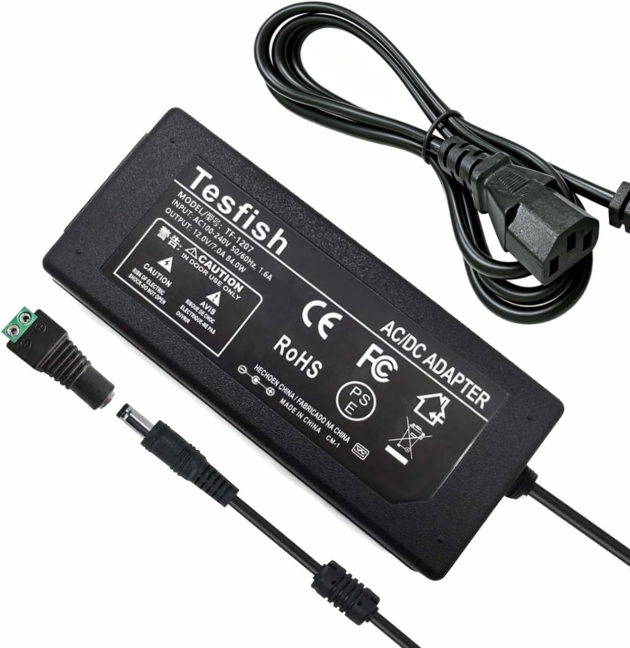 Tesfish YH-7 Bild 1 Tesfish 12V 7A Netzteil 84W mit Hohlstecker