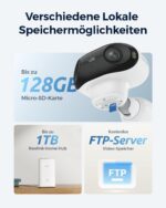 Reolink Argus 4 Pro Solar-Akku-Kamera mit 180°-Blickfeld