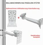 SGZQKZ Masthalterung für Überwachungskameras, Metall, zwei verstellbare Ringe