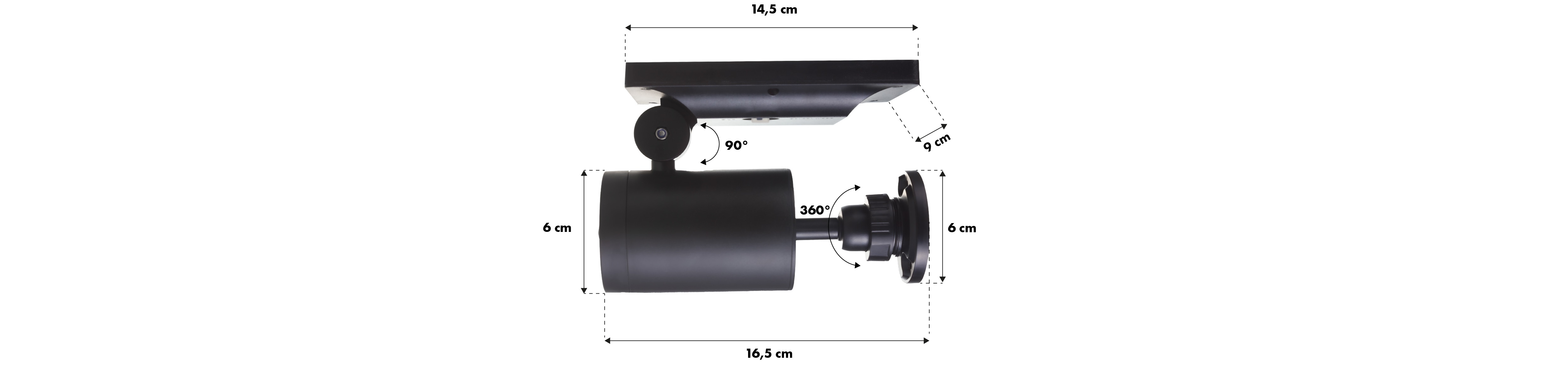 Maclean Solar Kamera-Attrappe mit Bewegungsmelder – Detail 5