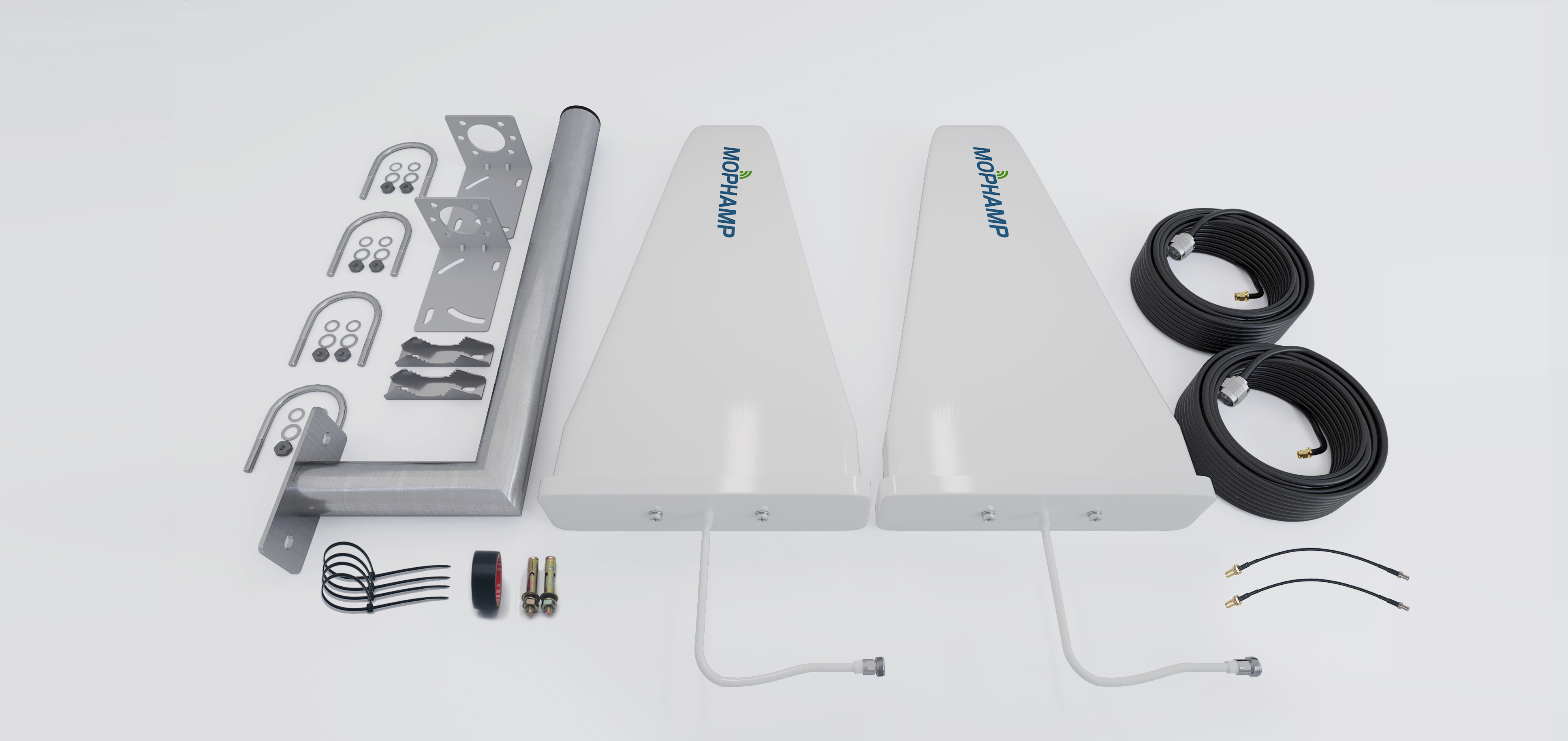 MOPHAMP 4G/5G Outdoor-Antenne MIMO 2x2 mit 15 dBi – Detail 4