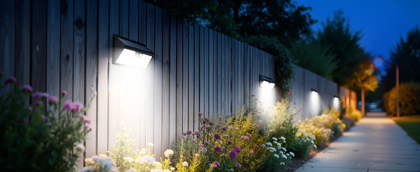vighep Solar-Wandleuchte Aussen mit Bewegungsmelder und 318 LEDs – Detail 8