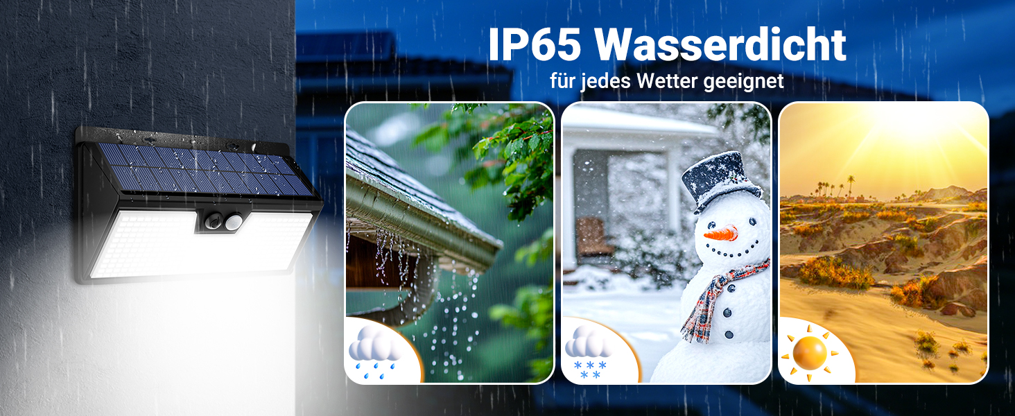 vighep Solar-Wandleuchte Aussen mit Bewegungsmelder und 318 LEDs – Detail 2