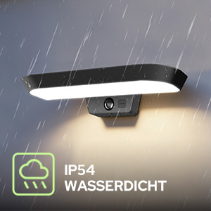 auralab ovale Solar-Wandlampe mit Bewegungsmelder für Aussenbereich – Detail 7