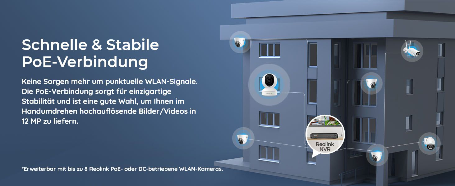 Reolink RLK8-1200D4-A Überwachungsset mit NVR und vier PoE-Kameras – Detail 6