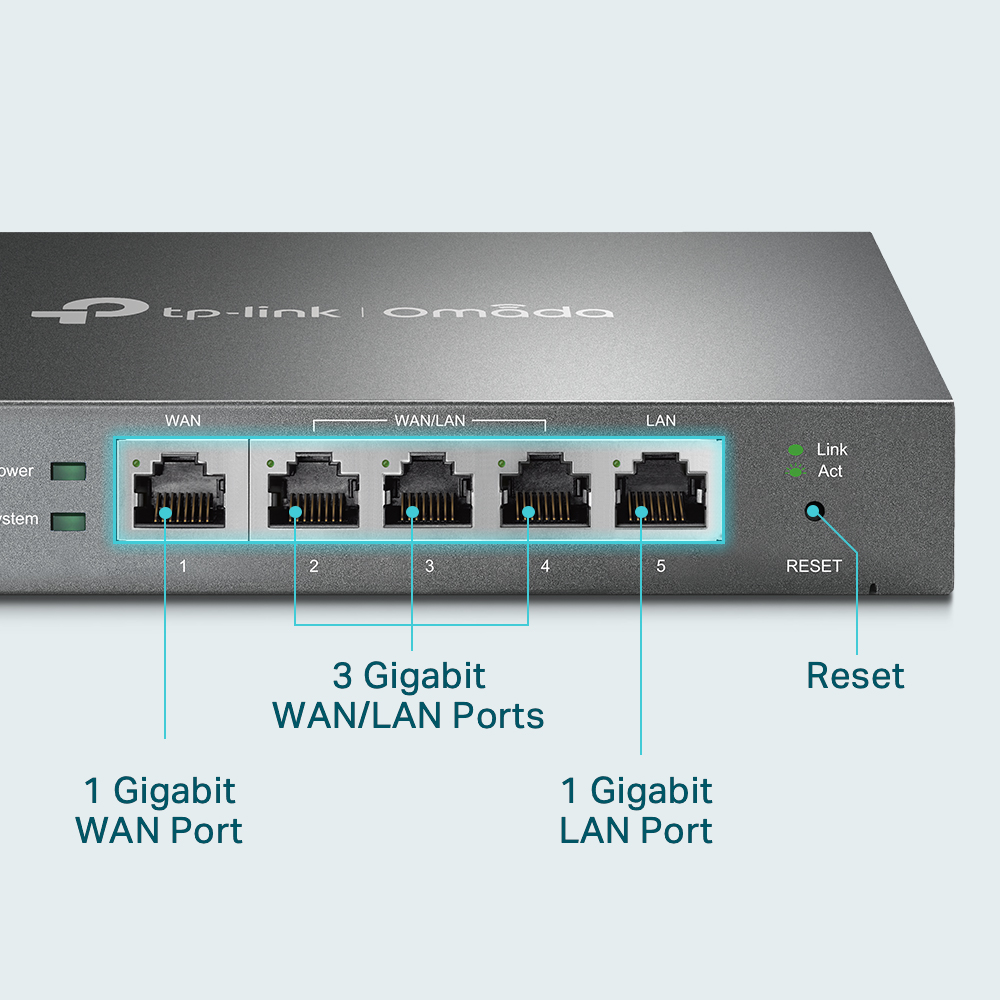 TP-Link ER605 Gigabit-VPN-Router mit Metallgehäuse – Detail 4