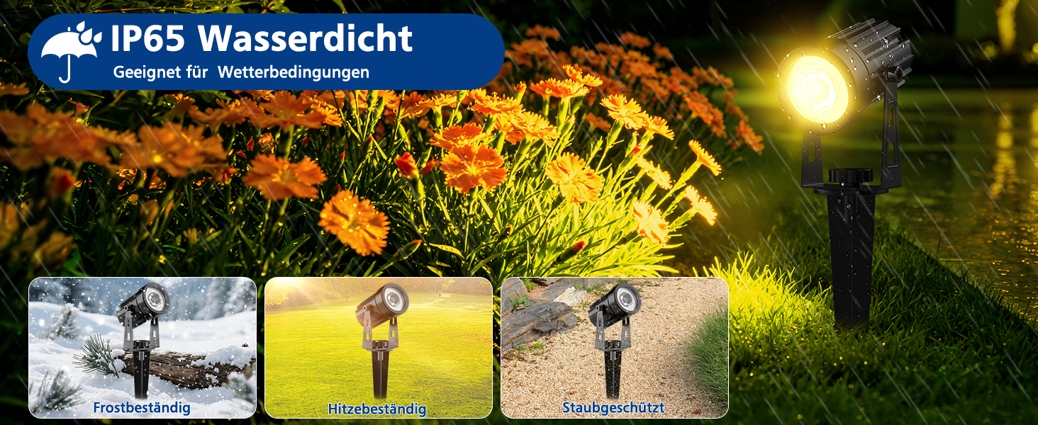 T-SUNUS Solarstrahler gelb für den Aussenbereich Garten – Detail 6