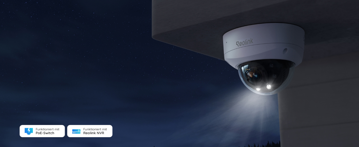 Reolink RLC-843A 4K PoE Dome-Kamera mit 5X optischem Zoom – Detail 1