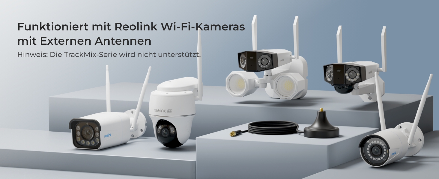 Reolink WLAN-Antennenverlängerungskabel RP-SMA mit Magnethalterung – Detail 3