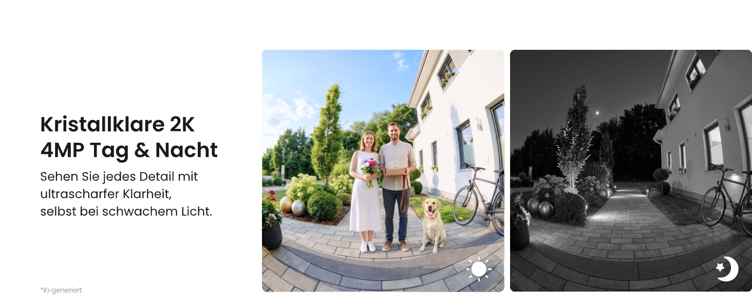 Reolink Akku-Türklingel mit Home Hub Mini, 2K-Kamera mit 1:1-Ansicht – Detail 3