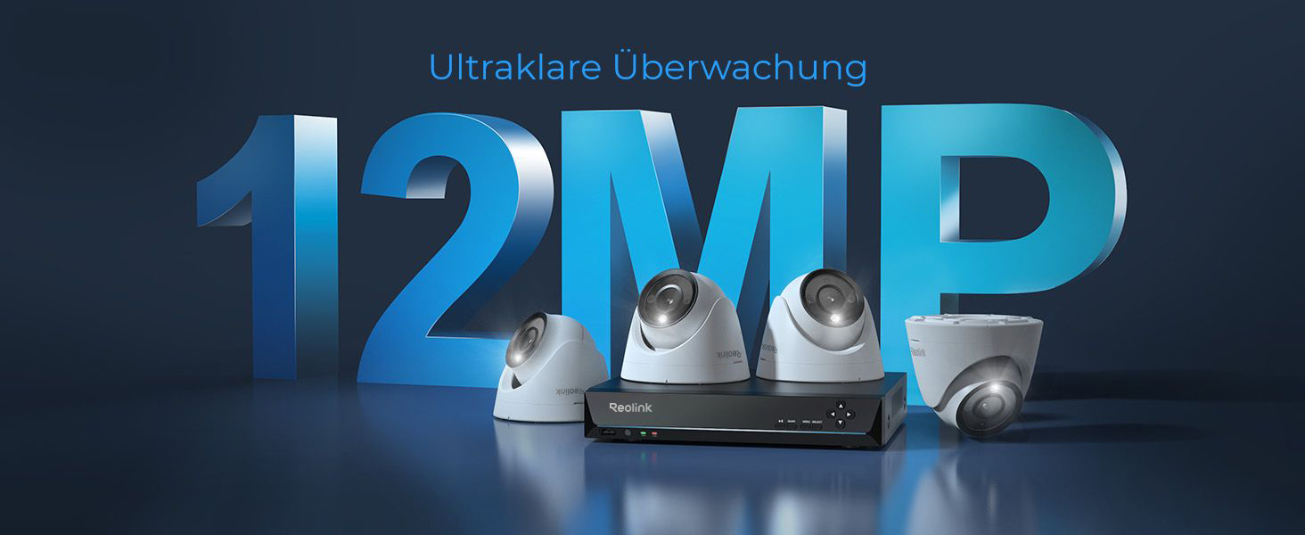 Reolink RLK8-1200D4-A Überwachungsset mit NVR und vier PoE-Kameras – Detail 1