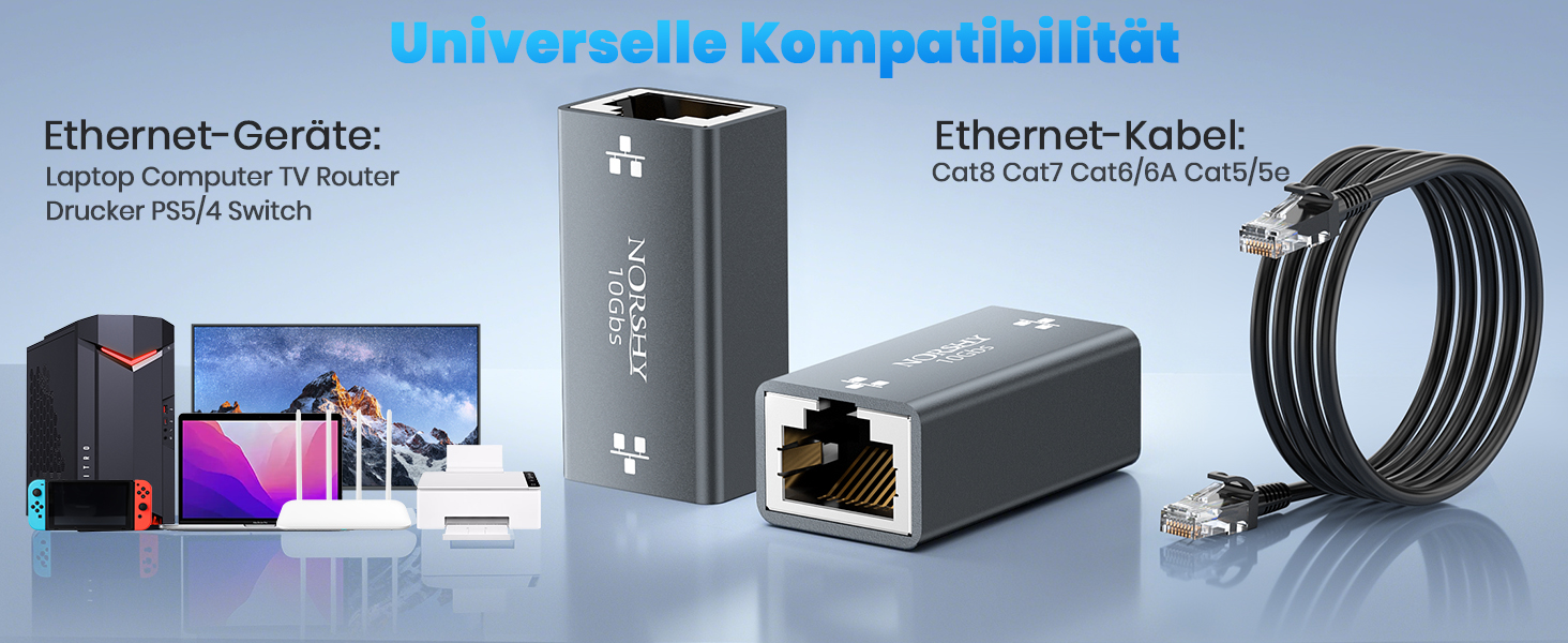 NORSHY RJ45 Kupplung 10 Gbit/s – Detail 6