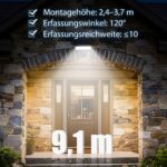 JESLED Solarlampe für Aussen mit Bewegungsmelder Produktfoto